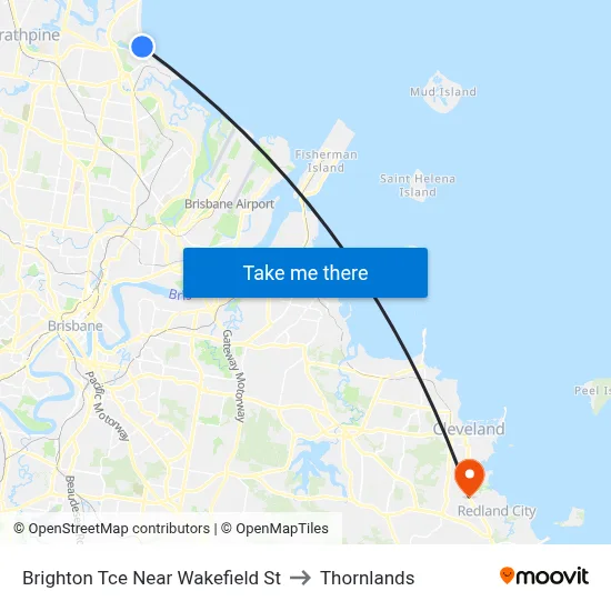 Brighton Tce Near Wakefield St to Thornlands map