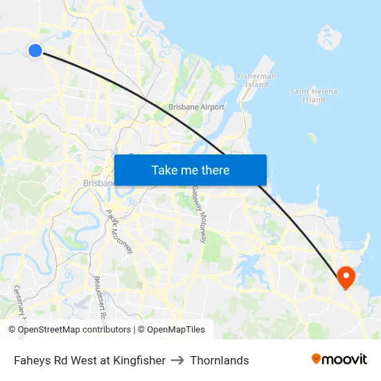 Faheys Rd West at Kingfisher to Thornlands map