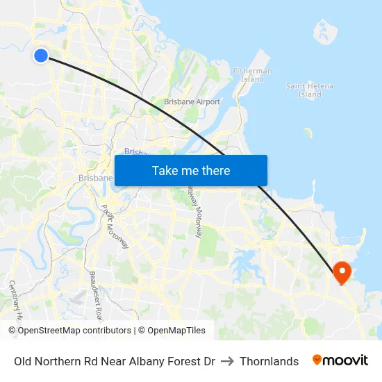 Old Northern Rd Near Albany Forest Dr to Thornlands map