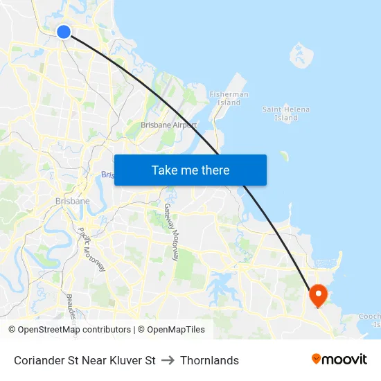Coriander St Near Kluver St to Thornlands map