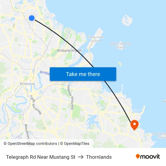 Telegraph Rd Near Mustang St to Thornlands map