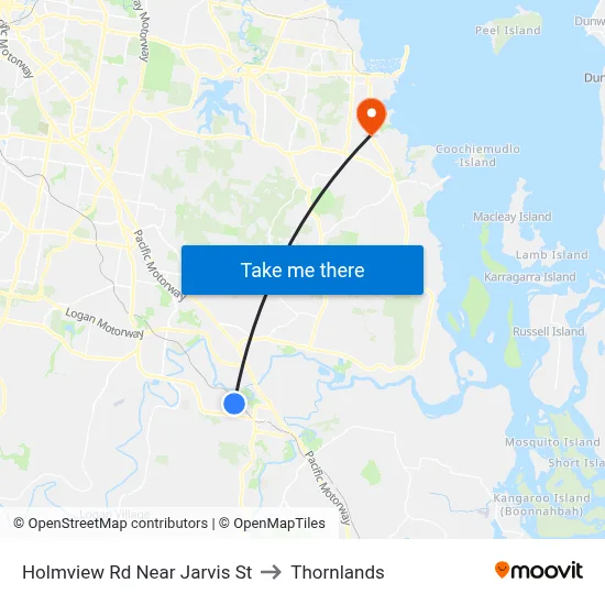 Holmview Rd Near Jarvis St to Thornlands map