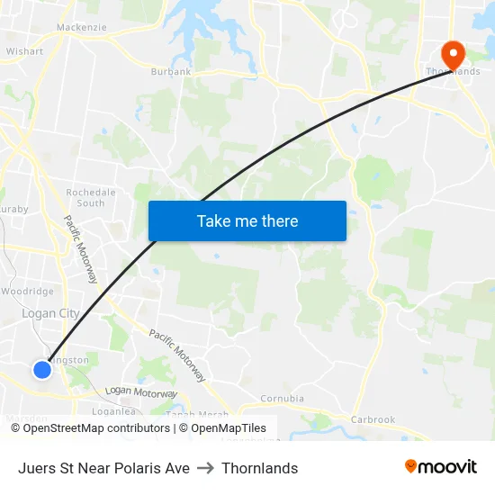 Juers St Near Polaris Ave to Thornlands map