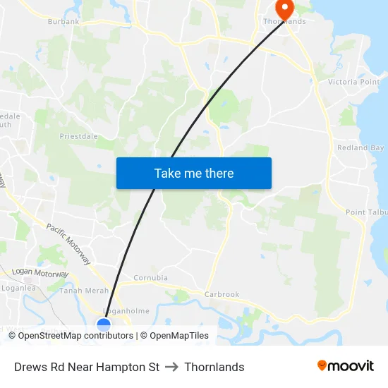 Drews Rd Near Hampton St to Thornlands map