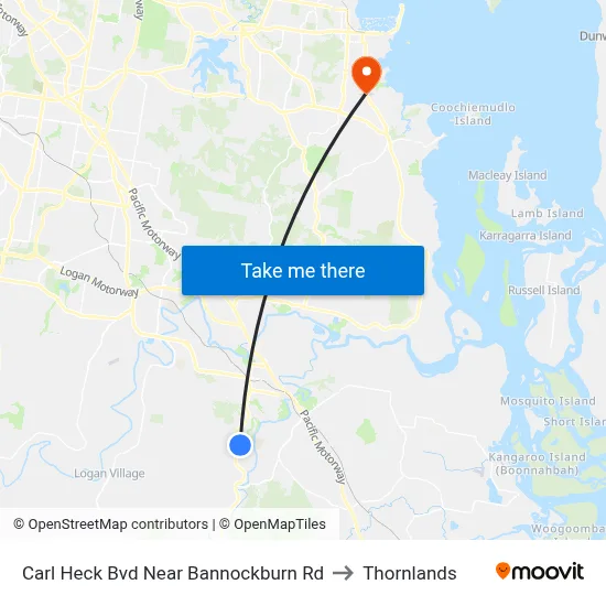 Carl Heck Bvd Near Bannockburn Rd to Thornlands map