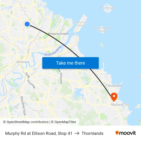 Murphy Rd at Ellison Road, Stop 41 to Thornlands map