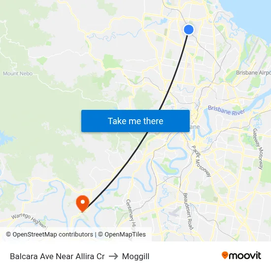 Balcara Ave Near Allira Cr to Moggill map
