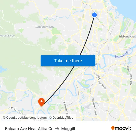 Balcara Ave Near Allira Cr to Moggill map