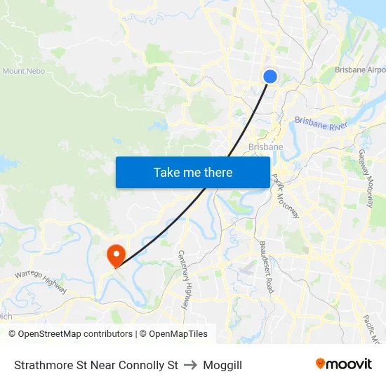Strathmore St Near Connolly St to Moggill map