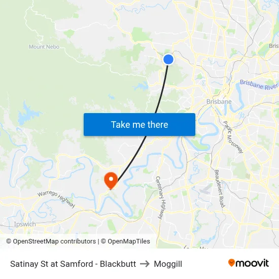 Satinay St at Samford - Blackbutt to Moggill map