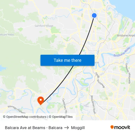 Balcara Ave at Beams - Balcara to Moggill map
