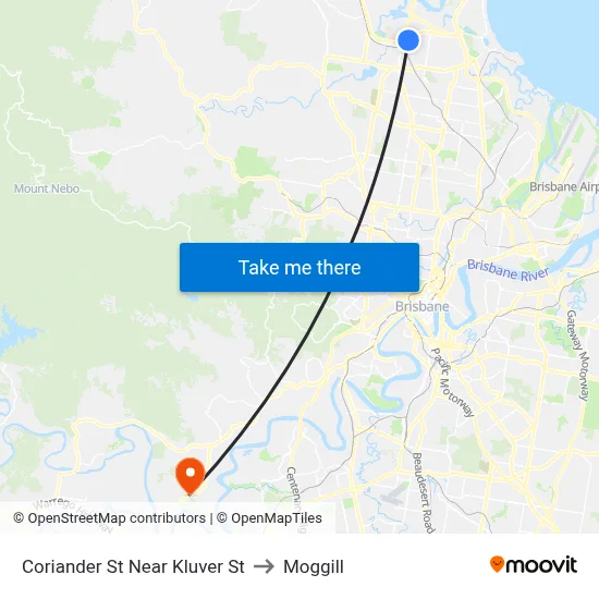 Coriander St Near Kluver St to Moggill map