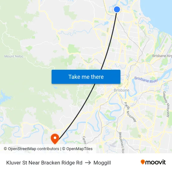 Kluver St Near Bracken Ridge Rd to Moggill map