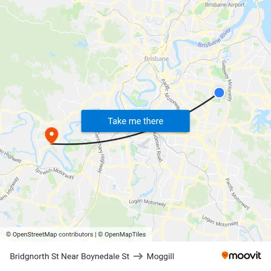 Bridgnorth St Near Boynedale St to Moggill map