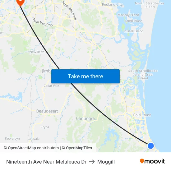 Nineteenth Ave Near Melaleuca Dr to Moggill map