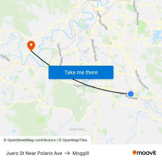 Juers St Near Polaris Ave to Moggill map