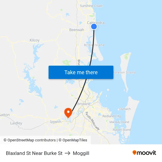 Blaxland St Near Burke St to Moggill map