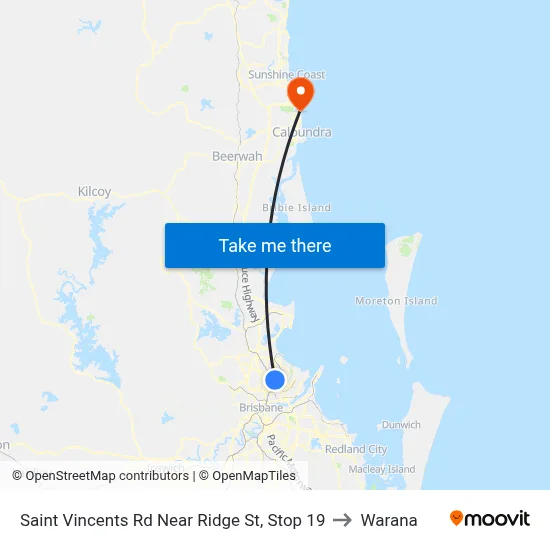 Saint Vincents Rd Near Ridge St, Stop 19 to Warana map