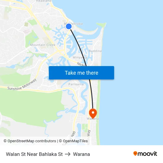 Walan St Near Bahlaka St to Warana map
