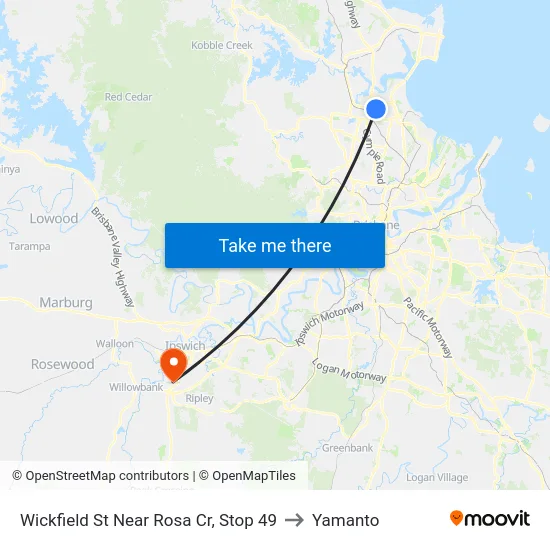 Wickfield St Near Rosa Cr, Stop 49 to Yamanto map