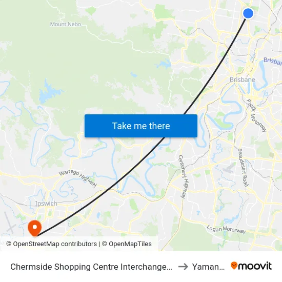 Chermside Shopping Centre Interchange H to Yamanto map