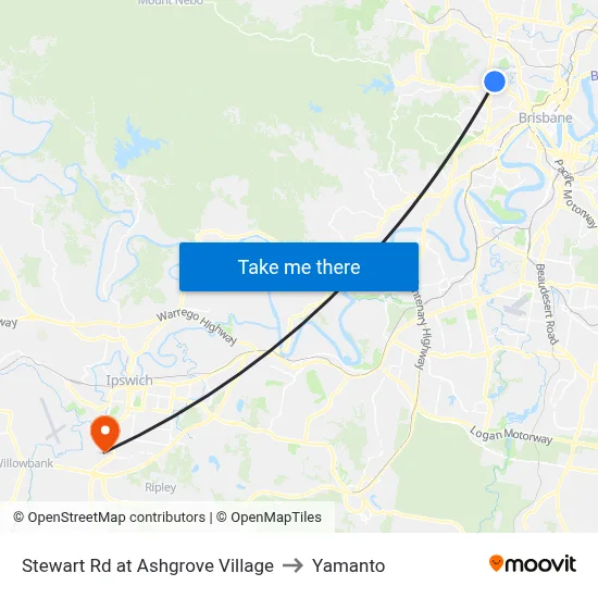 Stewart Rd at Ashgrove Village to Yamanto map