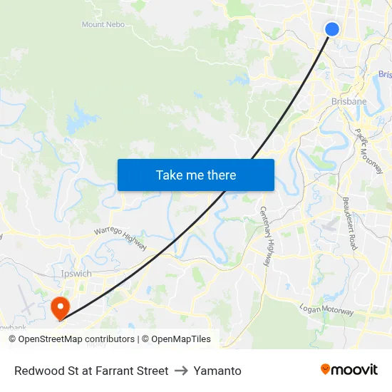 Redwood St at Farrant Street to Yamanto map