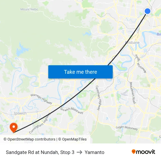Sandgate Rd at Nundah, Stop 3 to Yamanto map