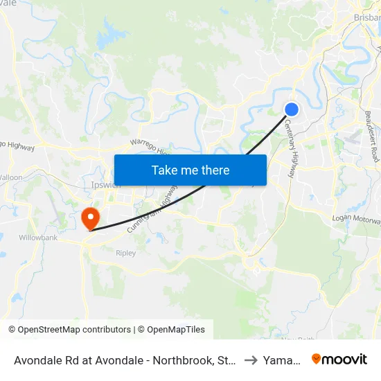 Avondale Rd at Avondale - Northbrook, Stop 60 to Yamanto map