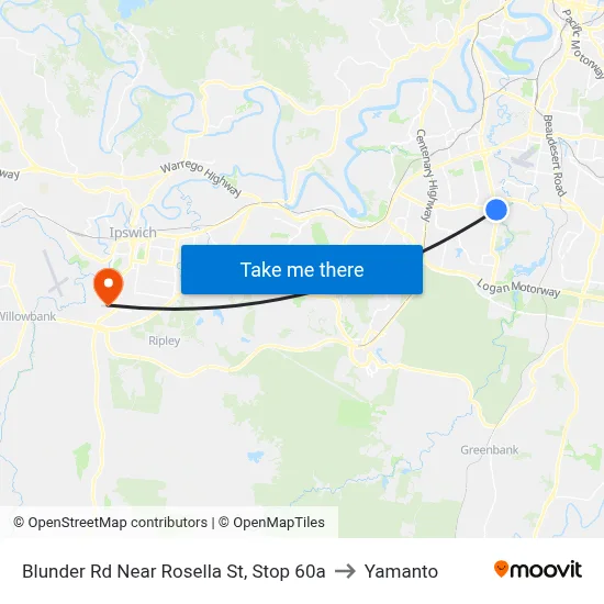 Blunder Rd Near Rosella St, Stop 60a to Yamanto map