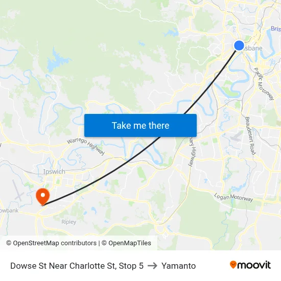 Dowse St Near Charlotte St, Stop 5 to Yamanto map