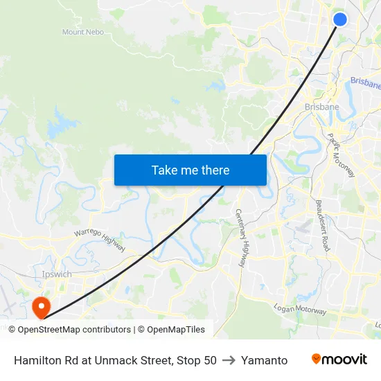 Hamilton Rd at Unmack Street, Stop 50 to Yamanto map