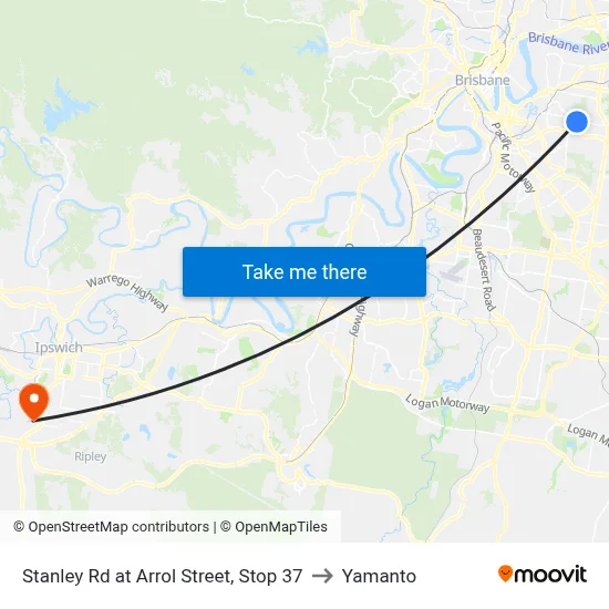 Stanley Rd at Arrol Street, Stop 37 to Yamanto map
