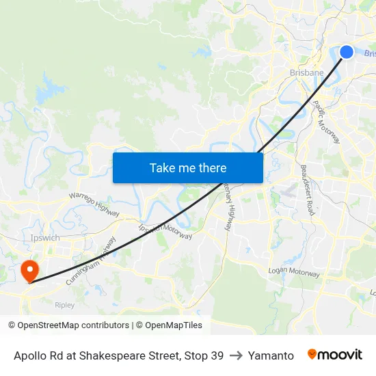 Apollo Rd at Shakespeare Street, Stop 39 to Yamanto map
