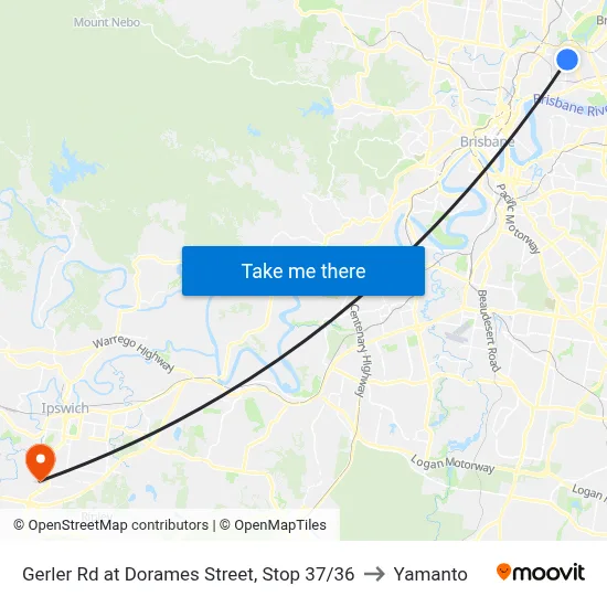 Gerler Rd at Dorames Street, Stop 37/36 to Yamanto map