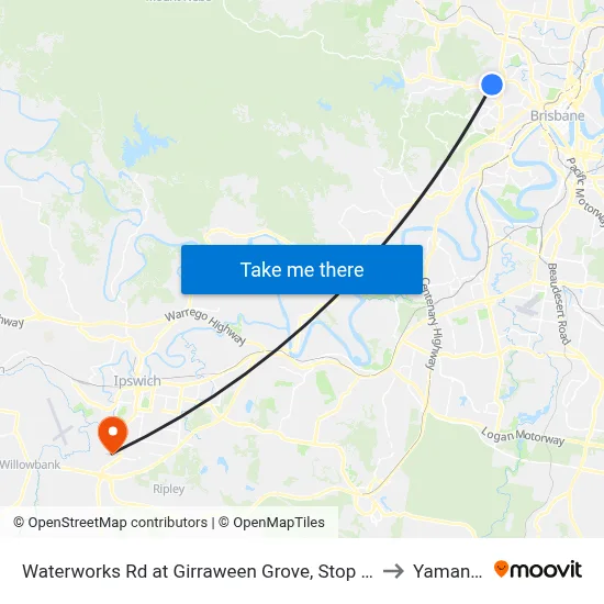 Waterworks Rd at Girraween Grove, Stop 21 to Yamanto map