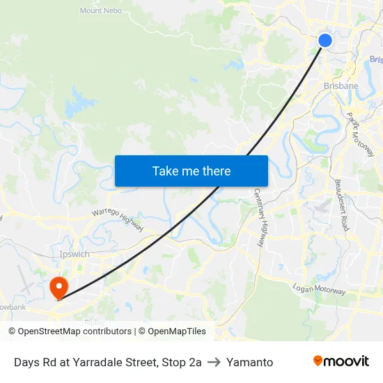 Days Rd at Yarradale Street, Stop 2a to Yamanto map
