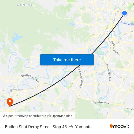 Burilda St at Derby Street, Stop 45 to Yamanto map