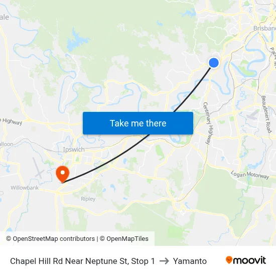 Chapel Hill Rd Near Neptune St, Stop 1 to Yamanto map