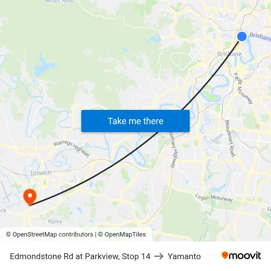 Edmondstone Rd at Parkview, Stop 14 to Yamanto map