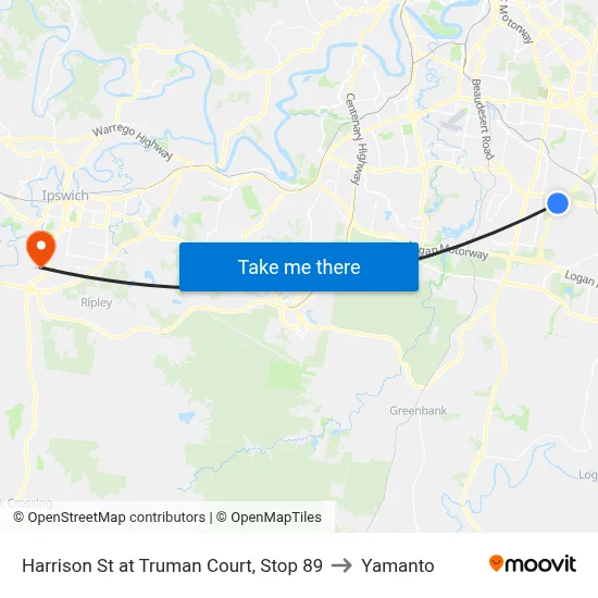 Harrison St at Truman Court, Stop 89 to Yamanto map