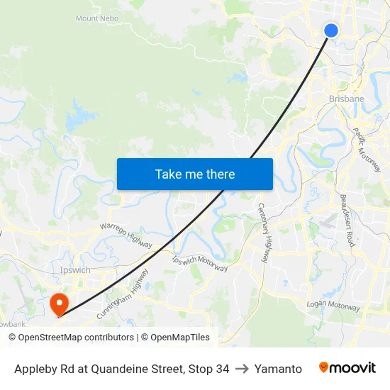 Appleby Rd at Quandeine Street, Stop 34 to Yamanto map