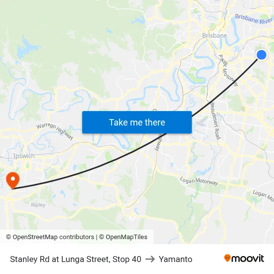 Stanley Rd at Lunga Street, Stop 40 to Yamanto map