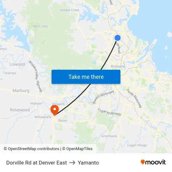 Dorville Rd at Denver East to Yamanto map