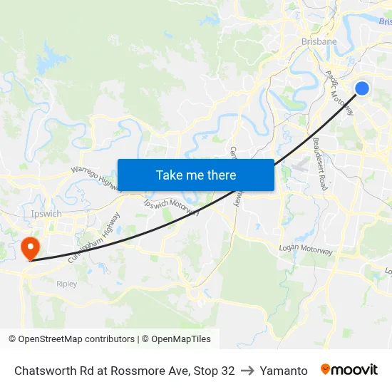 Chatsworth Rd at Rossmore Ave, Stop 32 to Yamanto map
