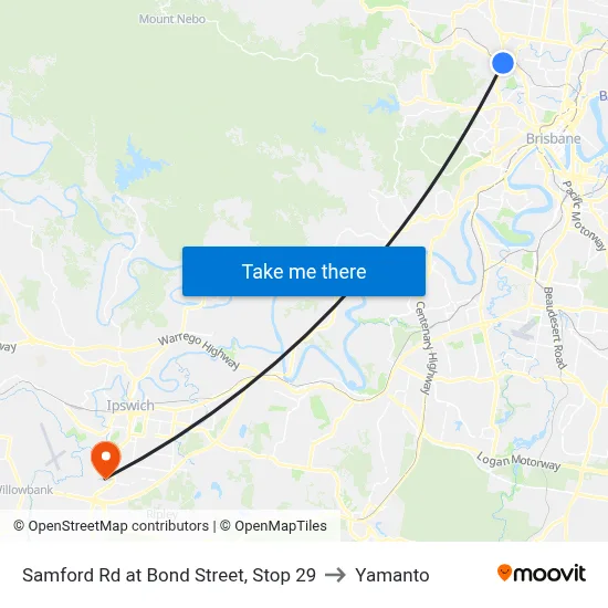 Samford Rd at Bond Street, Stop 29 to Yamanto map
