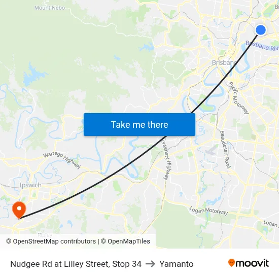 Nudgee Rd at Lilley Street, Stop 34 to Yamanto map