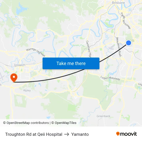 Troughton Rd at Qeii Hospital to Yamanto map