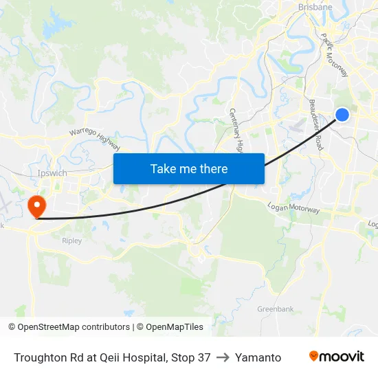 Troughton Rd at Qeii Hospital, Stop 37 to Yamanto map