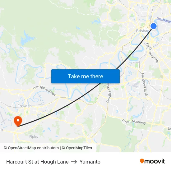 Harcourt St at Hough Lane to Yamanto map